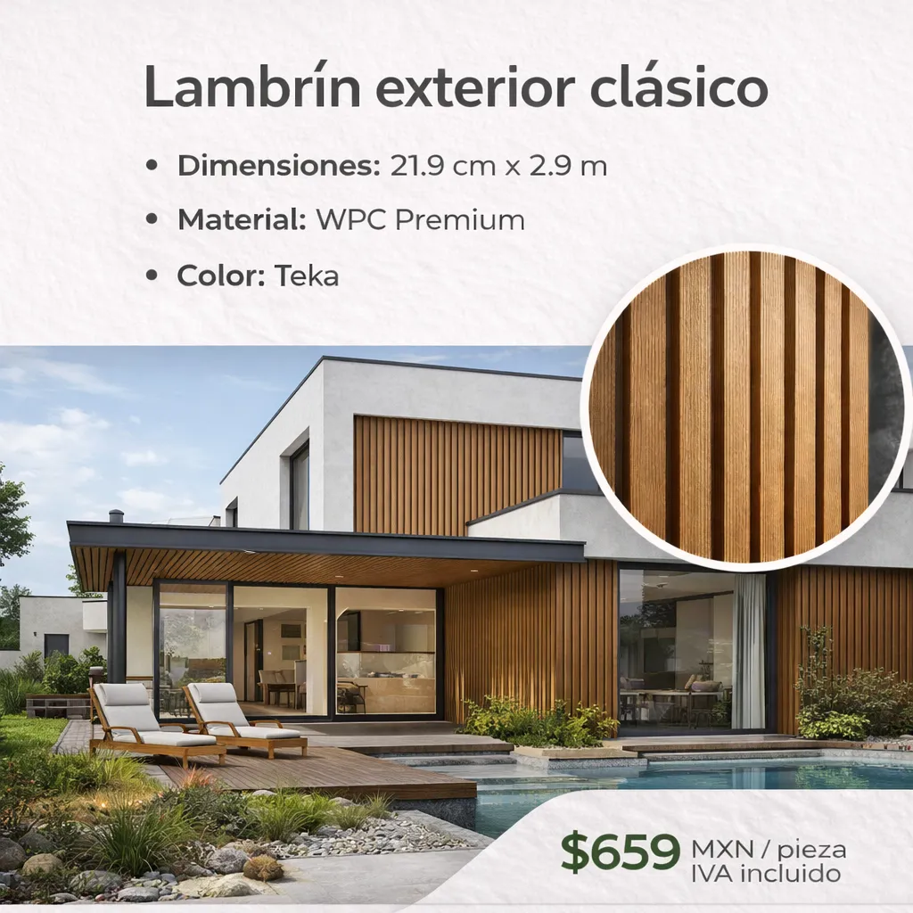 [WTCC-21726] LAMBRIN WPC EXTERIOR CLASICO 5 CANALES