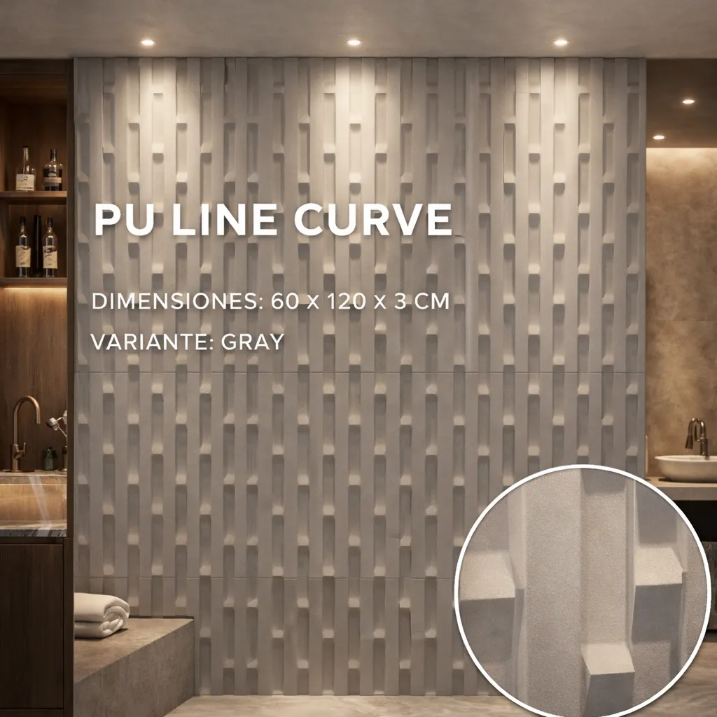 [H38] PIEDRA PU LINE CURVE