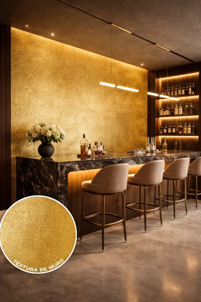 [XHBW-011] WPC WALL PANEL WATER RIPPLE (GOLD)