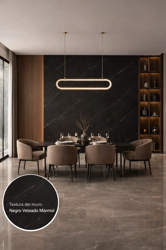 [SW50111] WPC WALL PANEL LINEA MARMOL SERIES SW (5011 (CARRARA NEGRO MATE))